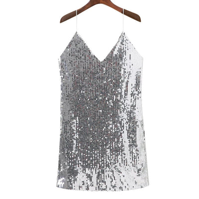 Lilly - Glitzerkleid mit Spaghetti-Trägern