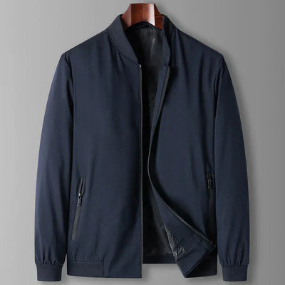 Herrbomberjacka med dragkedja – klassisk streetwear-look