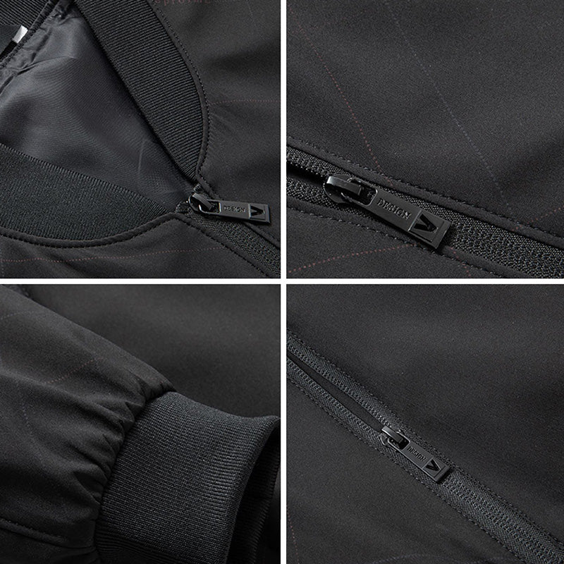 Herrbomberjacka med dragkedja – klassisk streetwear-look