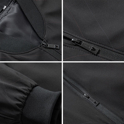 Herrbomberjacka med dragkedja – klassisk streetwear-look