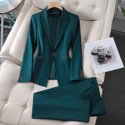 Laura - Lyxig Kvinnor Blazer & Byx Set