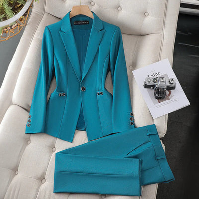 Laura - Lyxig Kvinnor Blazer & Byx Set