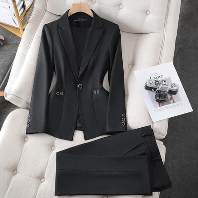 Laura - Lyxig Kvinnor Blazer & Byx Set