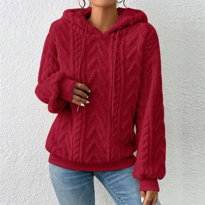 Casual luvtröja i teddyfleece från sol