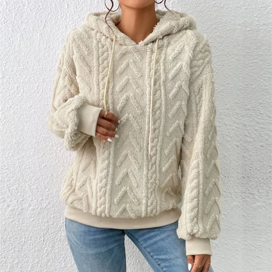 Casual luvtröja i teddyfleece från sol