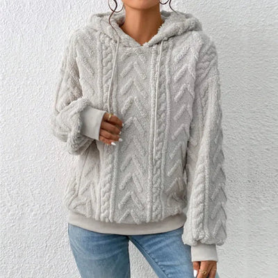 Casual luvtröja i teddyfleece från sol