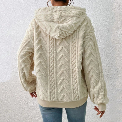 Casual luvtröja i teddyfleece från sol
