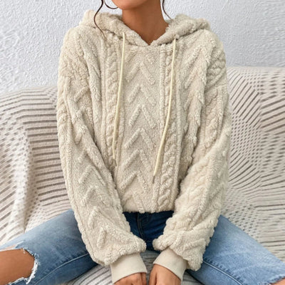 Casual luvtröja i teddyfleece från sol