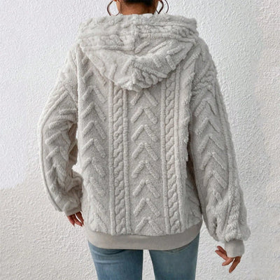Casual luvtröja i teddyfleece från sol