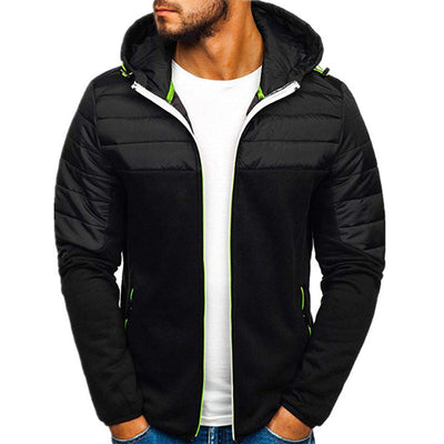 Arkkin - gepanzerte jacke warm wattierte herrenjacke mit kapuze
