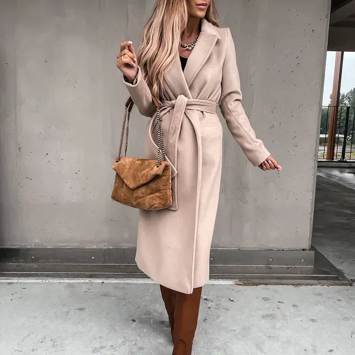 Taura - trenchcoat i ullblandning för kvinnor