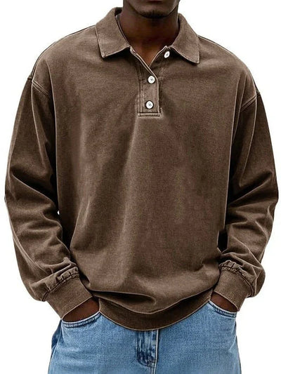 Lukas – polotröja med långa ärmar och ribbade muddar