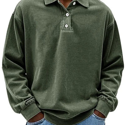 Lukas – polotröja med långa ärmar och ribbade muddar