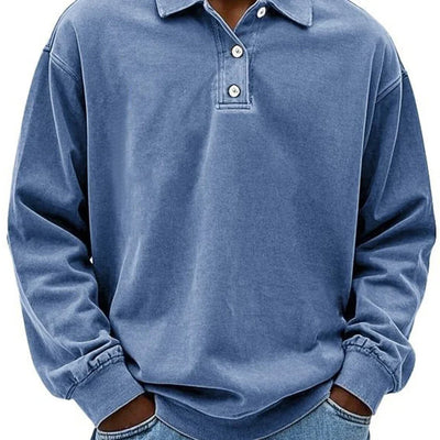 Lukas – polotröja med långa ärmar och ribbade muddar