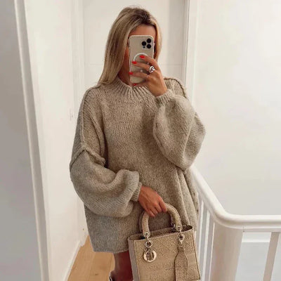 Löst sittande jumper för avslappnad look för kvinnor
