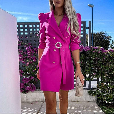 Anoushka -  Bältesblazer Klänning Dam