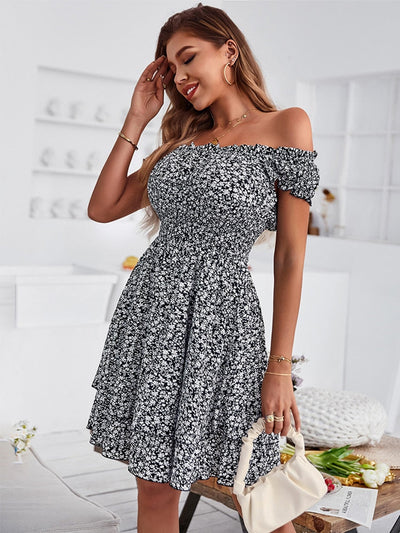 Niam - Kvinna off Shoulder Sommarklänning