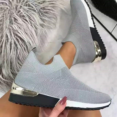 Norna - Bekväma Stickade Slip-On Sko