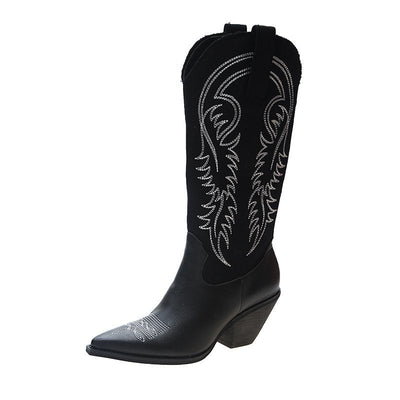 Layla - Basic Cowboyboots i Konstläder