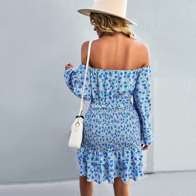 Alexa - Kvinnor Off Shoulder Sommarklänning