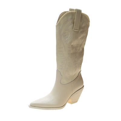 Layla - Basic Cowboyboots i Konstläder