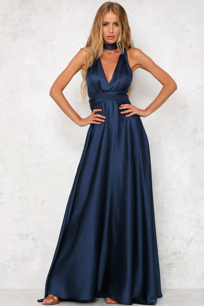 Raven - elegant sommarklänning i satin