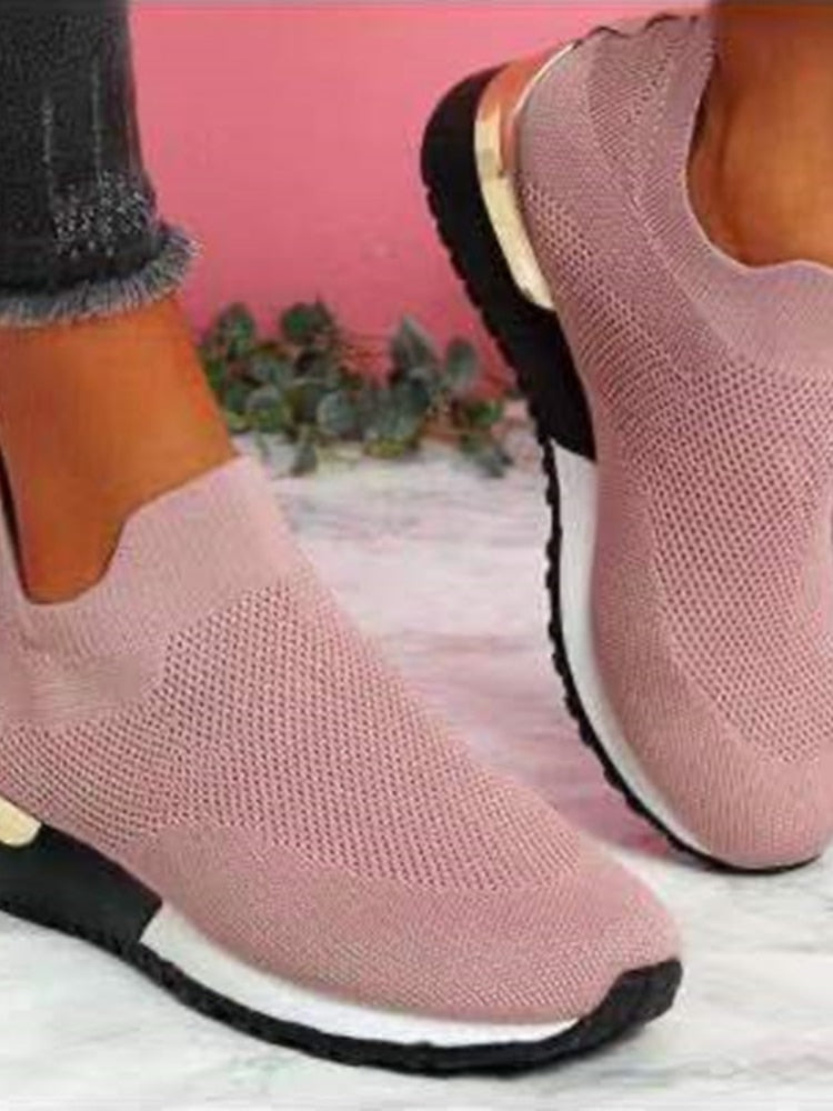 Norna - Bekväma Stickade Slip-On Sko