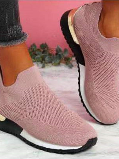 Norna - Bekväma Stickade Slip-On Sko
