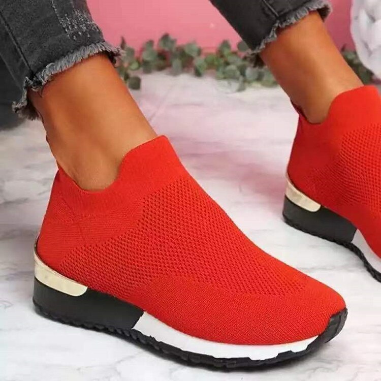 Norna - Bekväma Stickade Slip-On Sko