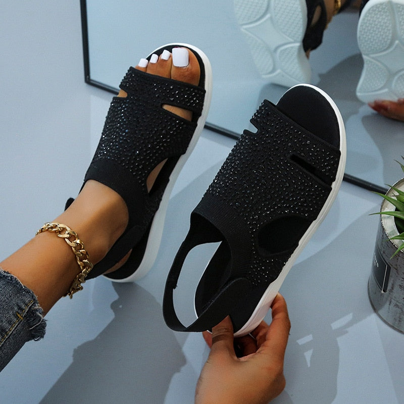 Reanna - Glittriga Sandaler för Damer