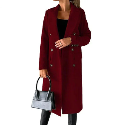 Vinterkappa för kvinnor med lapels - värme med en fashionabel touch