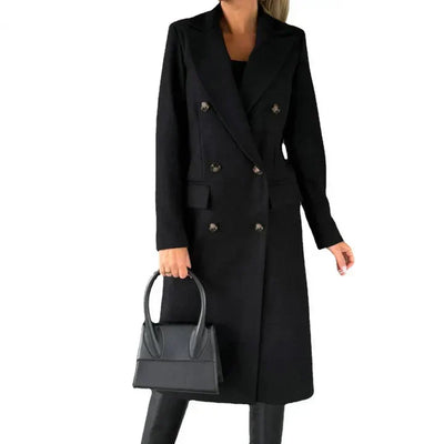 Vinterkappa för kvinnor med lapels - värme med en fashionabel touch