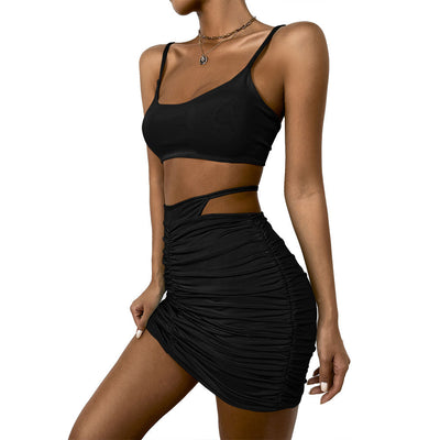 Zia - Lyxig Crop Top & Kjol Set