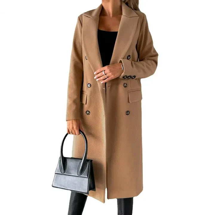 Vinterkappa för kvinnor med lapels - värme med en fashionabel touch