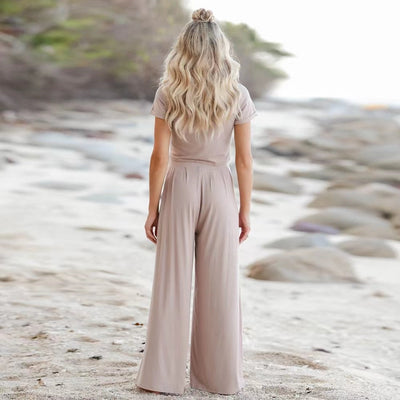 Madeline - Crop Topp & Byxor Kvinnor Set