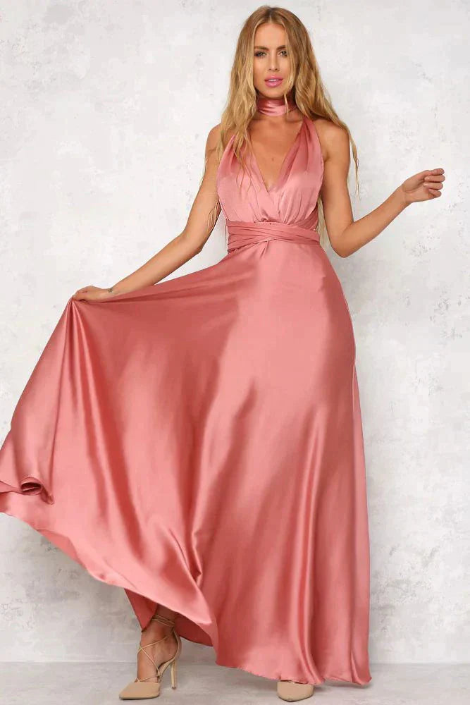 Raven - elegant sommarklänning i satin