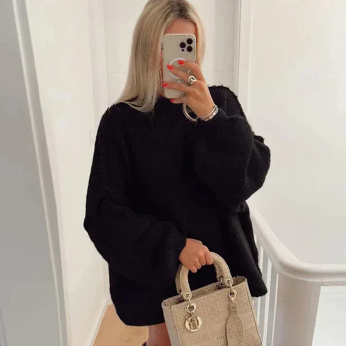 Löst sittande jumper för avslappnad look för kvinnor