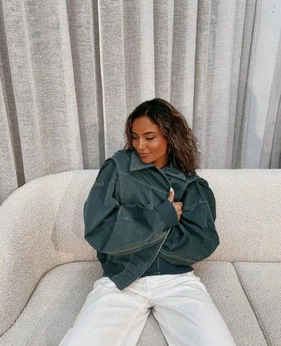 Birte – oversized lerjacka