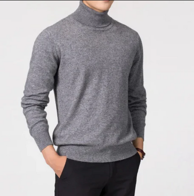 Tiefmes | elegant turtleneck-jumper herr | klassisk stickad jumper