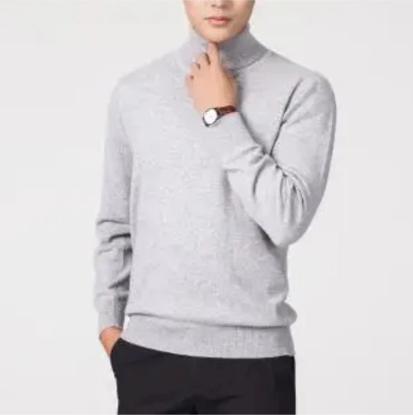 Tiefmes | elegant turtleneck-jumper herr | klassisk stickad jumper