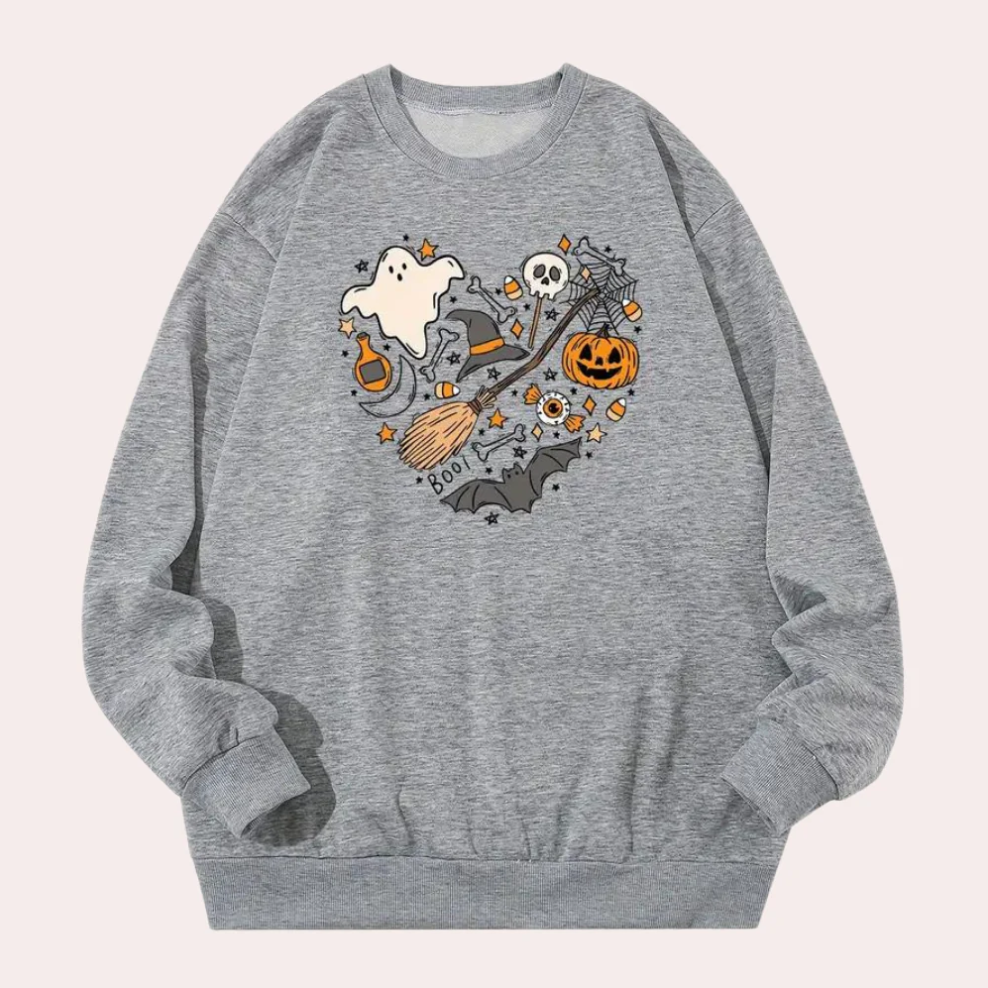 Emese – halloween sweatshirt med chica vibbar motiv för kvinnor