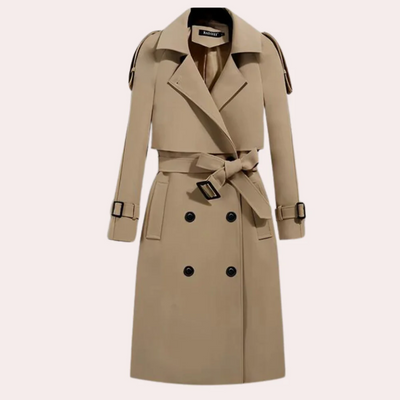 Ivana – elegant lång trenchcoat för kvinnor