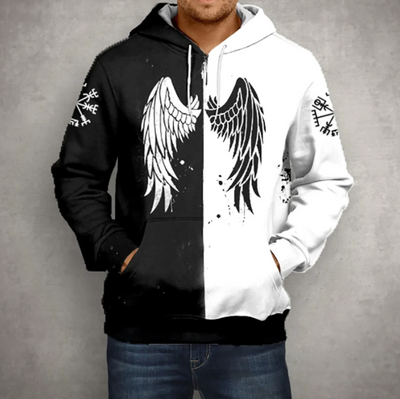 Ludek – luvtröja med dragkedja för herrar med vingar