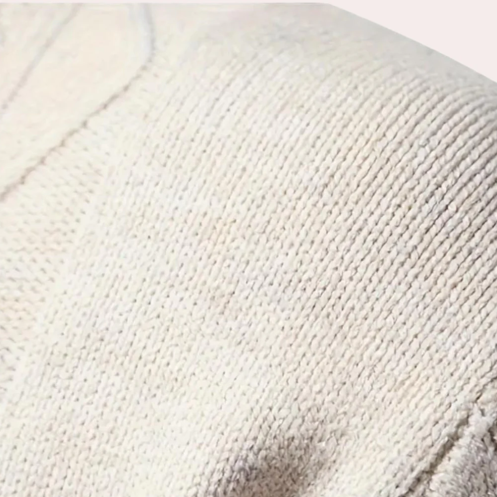 Ladislau – stickad herrtröja med kontrastmönster