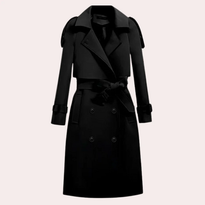 Ivana – elegant lång trenchcoat för kvinnor