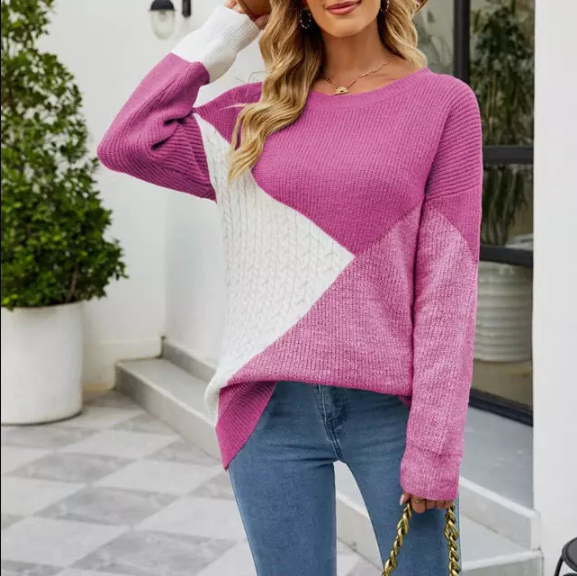Flerfärgad sweatshirt för kvinnor - Amosena