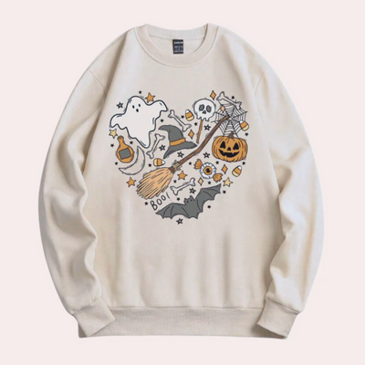 Emese – halloween sweatshirt med chica vibbar motiv för kvinnor