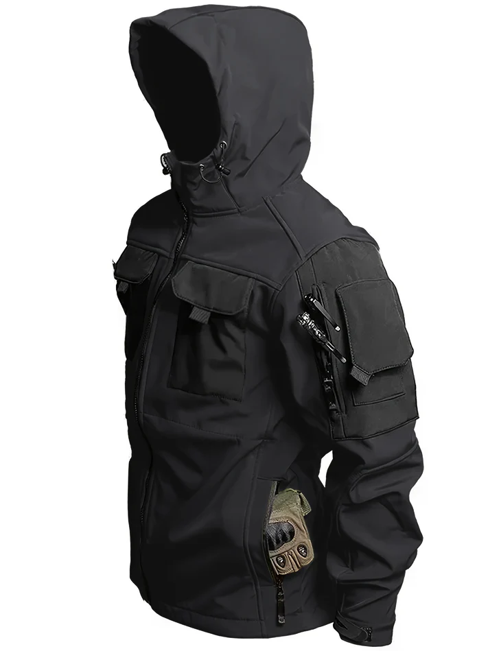 Jackor i taktisk design med huva för aktiva män