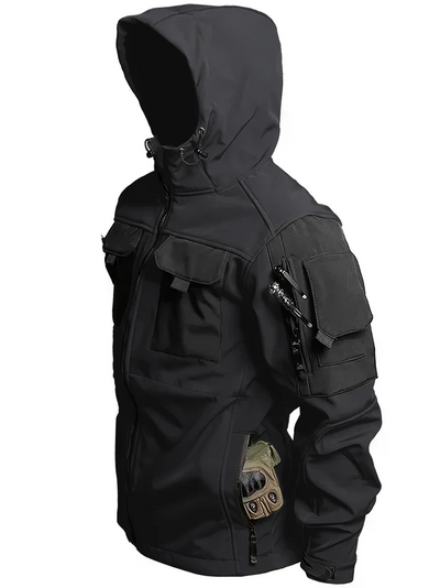 Jackor i taktisk design med huva för aktiva män