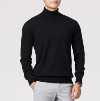 Tiefmes | elegant turtleneck-jumper herr | klassisk stickad jumper